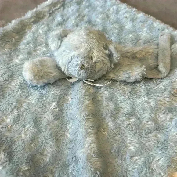 Blankets & Beyond - Unisex Nunu lovey comfort  blanket-blue plus bear - Picture 3 of 5